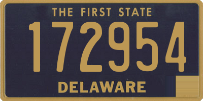 DE license plate 172954