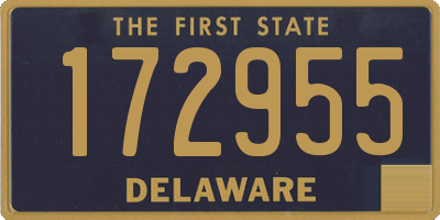 DE license plate 172955