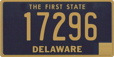 DE license plate 17296