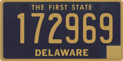 DE license plate 172969