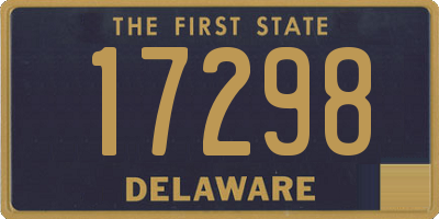 DE license plate 17298