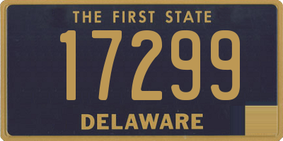 DE license plate 17299