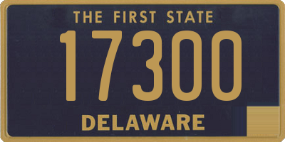 DE license plate 17300