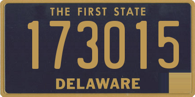 DE license plate 173015