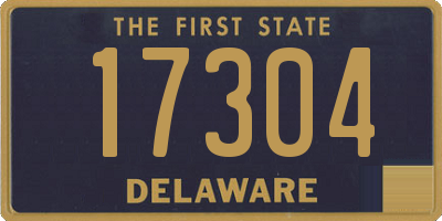 DE license plate 17304