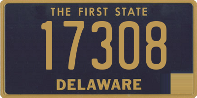 DE license plate 17308