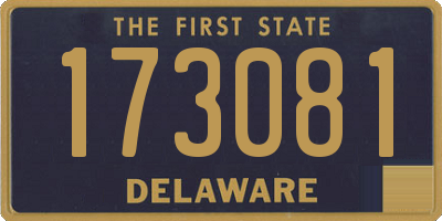 DE license plate 173081