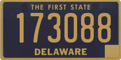 DE license plate 173088