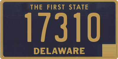 DE license plate 17310