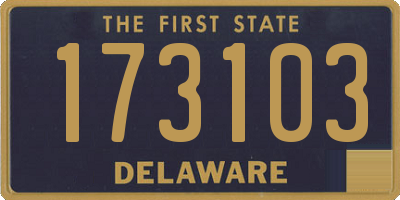 DE license plate 173103