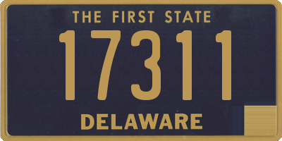 DE license plate 17311