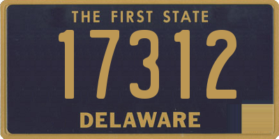 DE license plate 17312