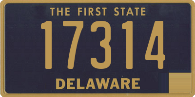 DE license plate 17314