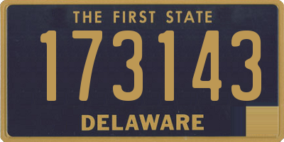 DE license plate 173143