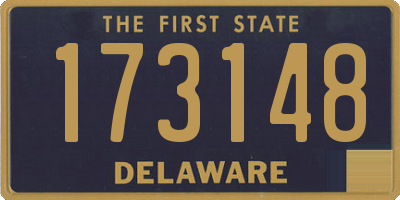 DE license plate 173148