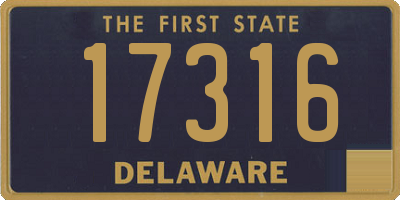 DE license plate 17316