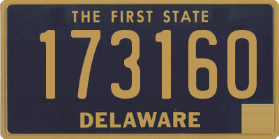 DE license plate 173160