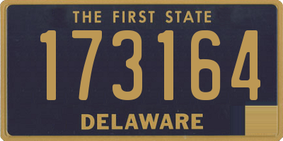 DE license plate 173164