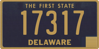 DE license plate 17317