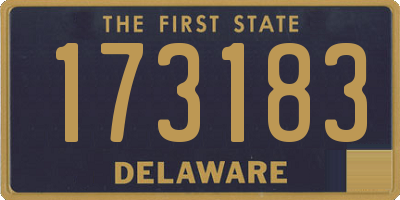 DE license plate 173183