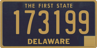 DE license plate 173199