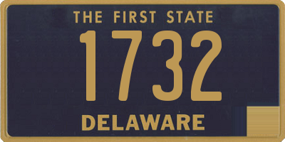 DE license plate 1732