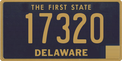 DE license plate 17320