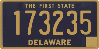 DE license plate 173235