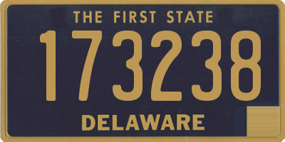 DE license plate 173238
