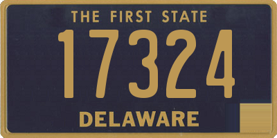DE license plate 17324