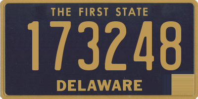 DE license plate 173248