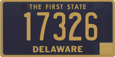 DE license plate 17326