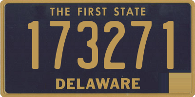 DE license plate 173271