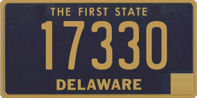 DE license plate 17330