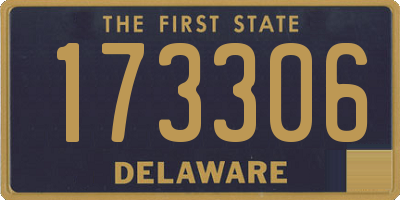 DE license plate 173306