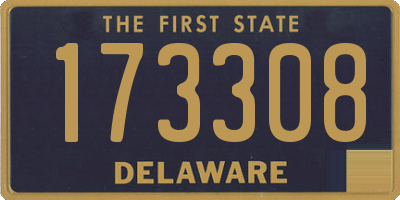 DE license plate 173308