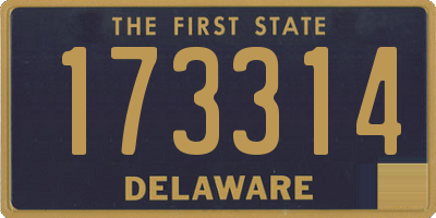 DE license plate 173314