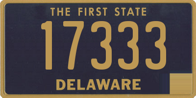 DE license plate 17333