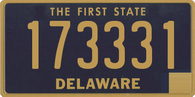 DE license plate 173331