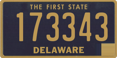 DE license plate 173343