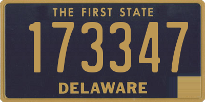 DE license plate 173347