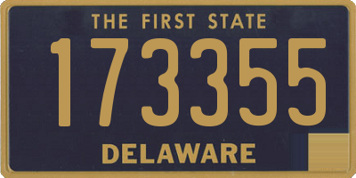 DE license plate 173355