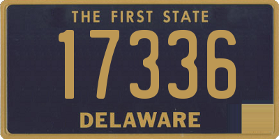 DE license plate 17336