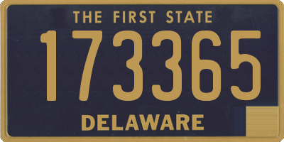 DE license plate 173365