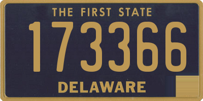 DE license plate 173366