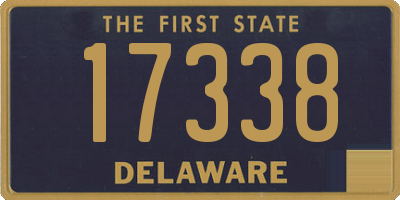 DE license plate 17338