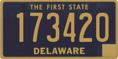 DE license plate 173420