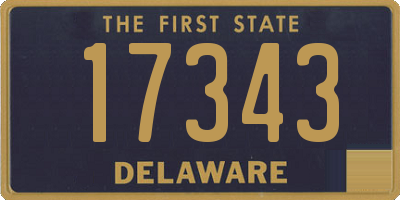 DE license plate 17343