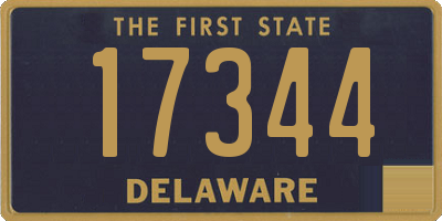DE license plate 17344