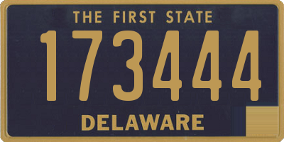 DE license plate 173444